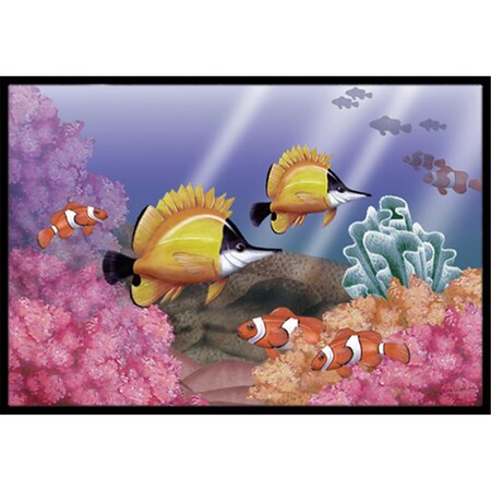 Carolines Treasures Undersea Fantasy 6 Indoor and Outdoor Mat- 18 x 27 in. PTW2031MAT